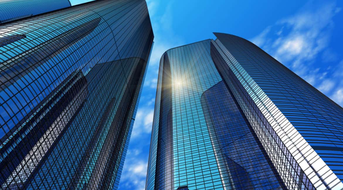 High-rise business buildings